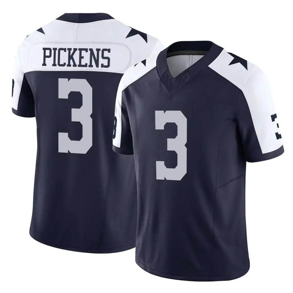 Jdoa D.Cowboys #3 George Pickens Player Navy-White Limited Alternate Vapor F.U.S.E. Home Game Stitched Jerseys
