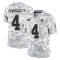 Jdoa D.Cowboys #4 Dak Prescott Player Arctic Camo Salute to Service Limited Home Game Stitched Jerseys