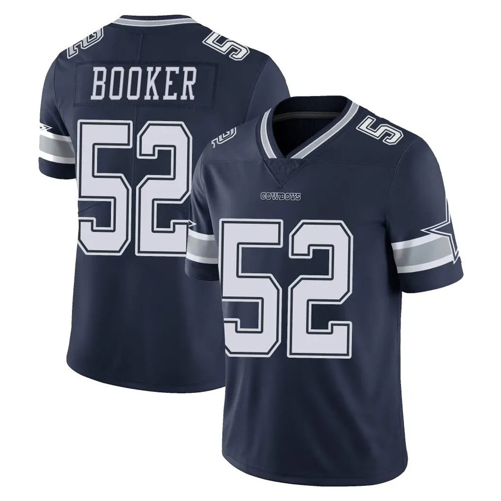 Jdoa D.Cowboys #52 Tyler Booker Player Navy Vapor Untouchable Limited Home Game Stitched Jerseys