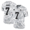 Jdoa D.Cowboys #7 Rashan Gary Player Arctic Camo Salute to Service Limited Home Game Stitched Jerseys