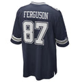 Jdoa D.Cowboys #87 Jake Ferguson Navy Game Jersey American Stitched Jersey