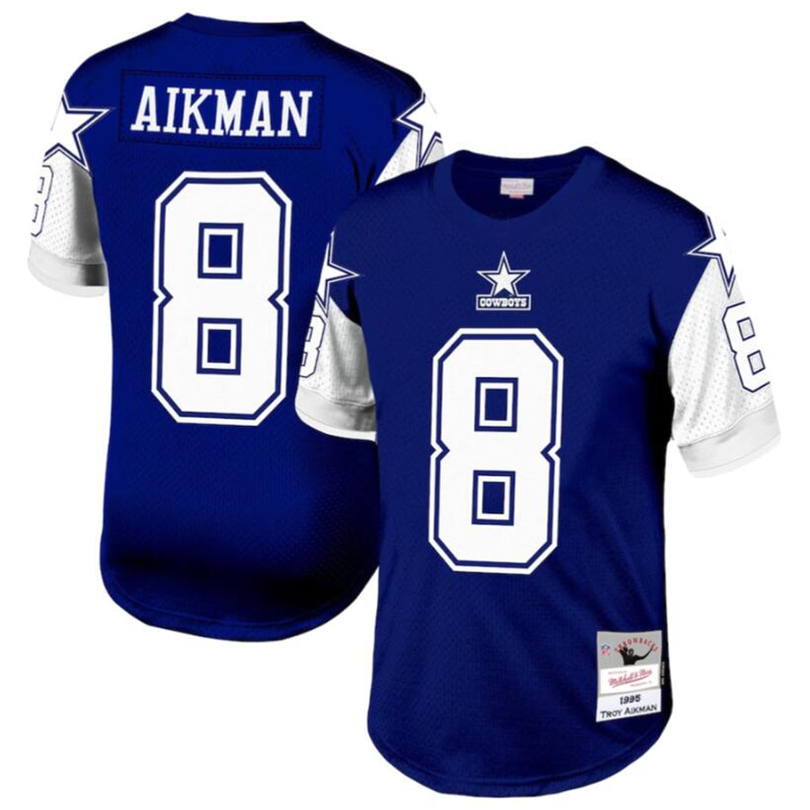 Jdoa D.Cowboys #8 Troy Aikman Navy Legacy Replica Jersey American Stitched  Jerseys