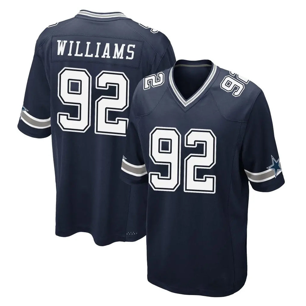 Jdoa D.Cowboys #92 Quinnen Williams Player Navy Home Game Stitched Jerseys