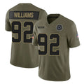 Jdoa D.Cowboys #92 Quinnen Williams Player Olive 2025 Salute to Service Limited Home Game Stitched Jerseys