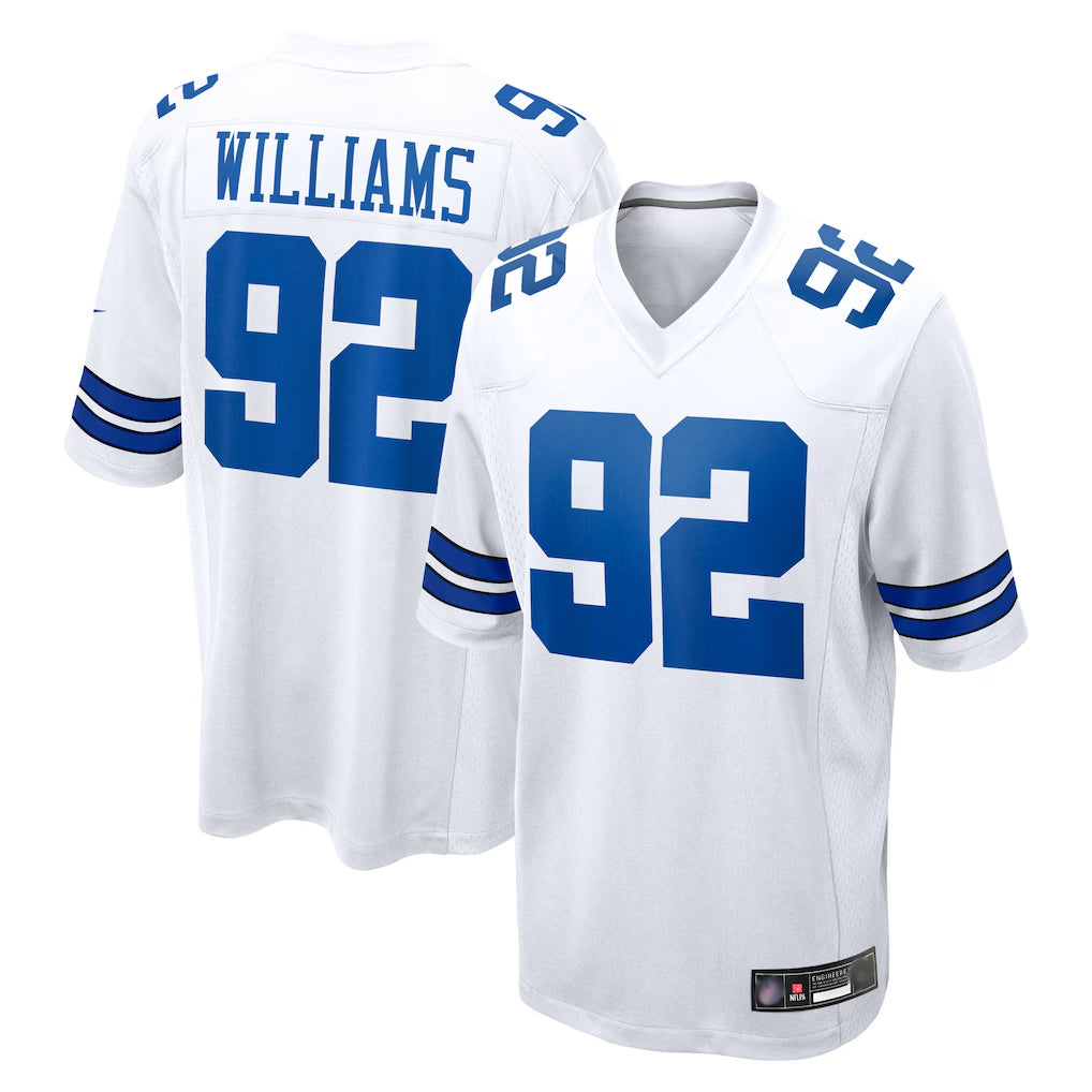 Jdoa D.Cowboys #92 Quinnen Williams Player White Home Game Stitched Jerseys