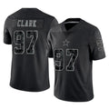 Jdoa D.Cowboys #97 Kenny Clark Player Black Limited Reflective Home Game Stitched Jerseys