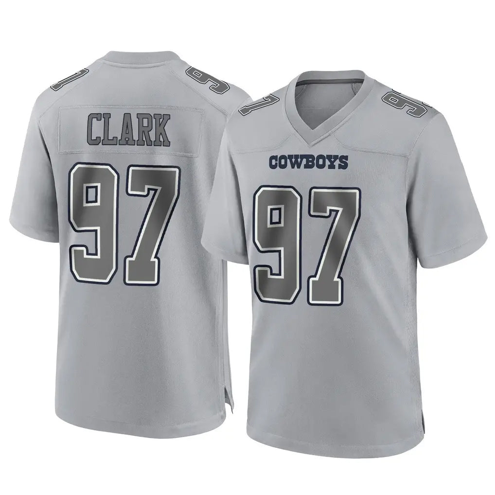 Jdoa D.Cowboys #97 Kenny Clark Player Gray Atmosphere Fashion Home Game Stitched Jerseys