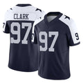 Jdoa D.Cowboys #97 Kenny Clark Player Navy-White Limited Alternate Vapor F.U.S.E. Home Game Stitched Jerseys