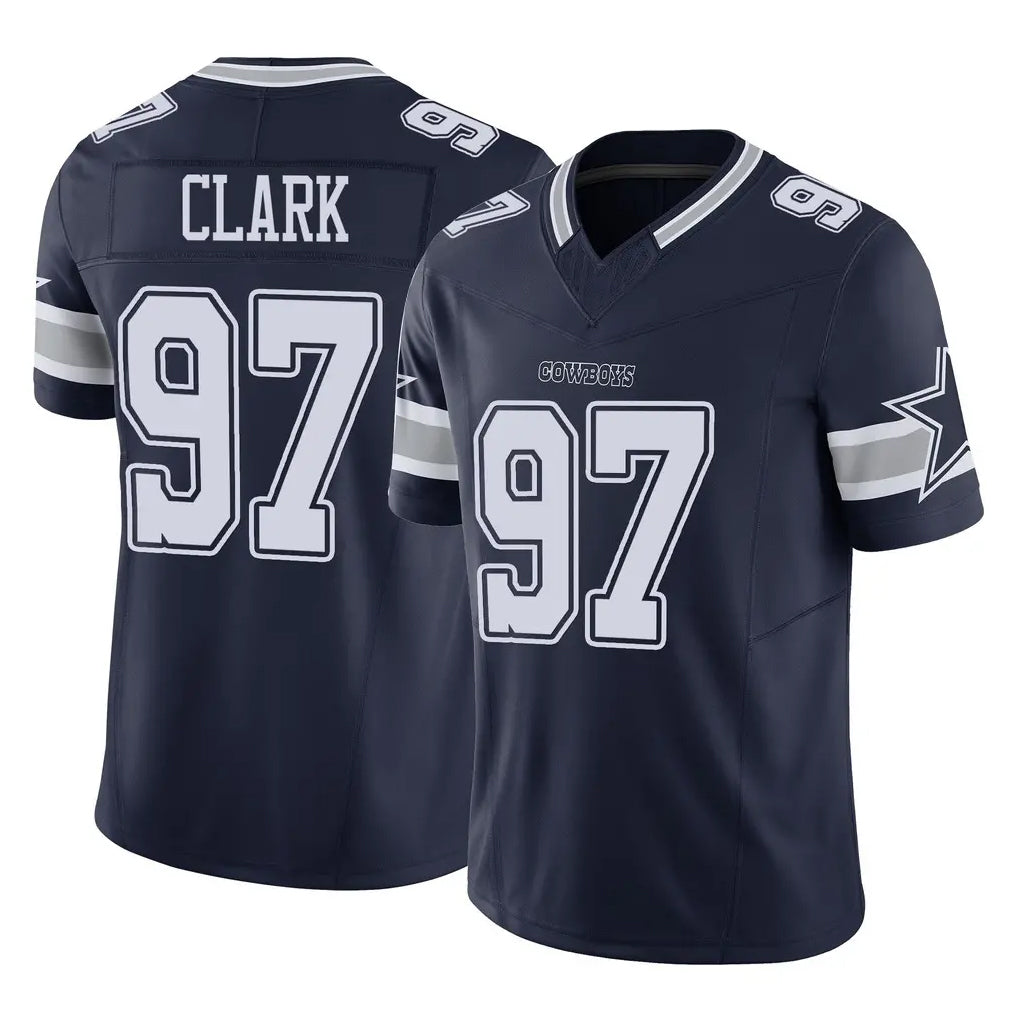 Jdoa D.Cowboys #97 Kenny Clark Player Navy Limited Vapor F.U.S.E. Home Game Stitched Jerseys