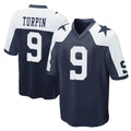 Jdoa D.Cowboys #9 KaVontae Turpin Player Navy-White Alternate Home Game Stitched Jerseys