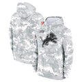 Jdoa D.Lions Arctic Camo Salute to Service Hoodies Limited Game Blank Player Stitched Jerseys