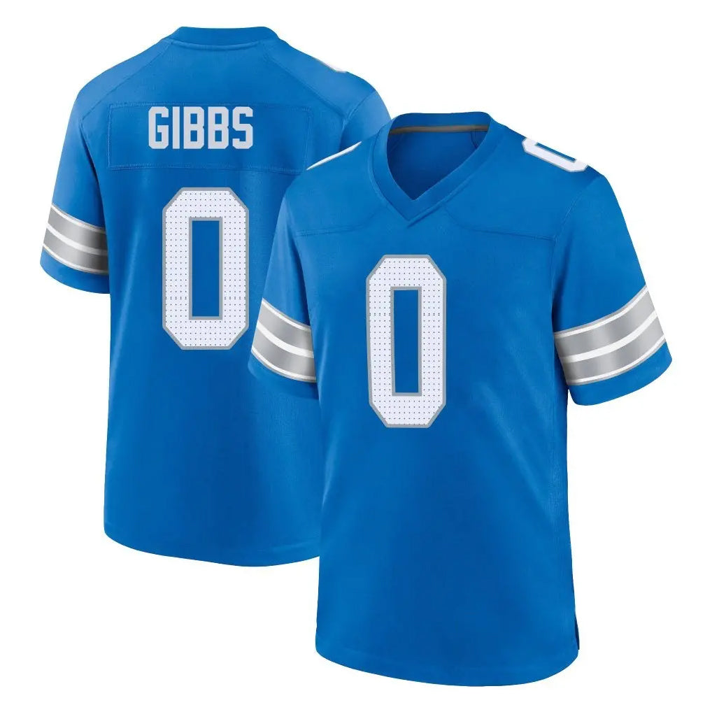 Jdoa D.Lions #0 Jahmyr Gibbs Player Blue Alternate Home Game Stitched Jerseys