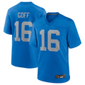 Jdoa D.Lions #16 Jared Goff Blue Alternate Game Jersey Blue Player Stitched Jerseys
