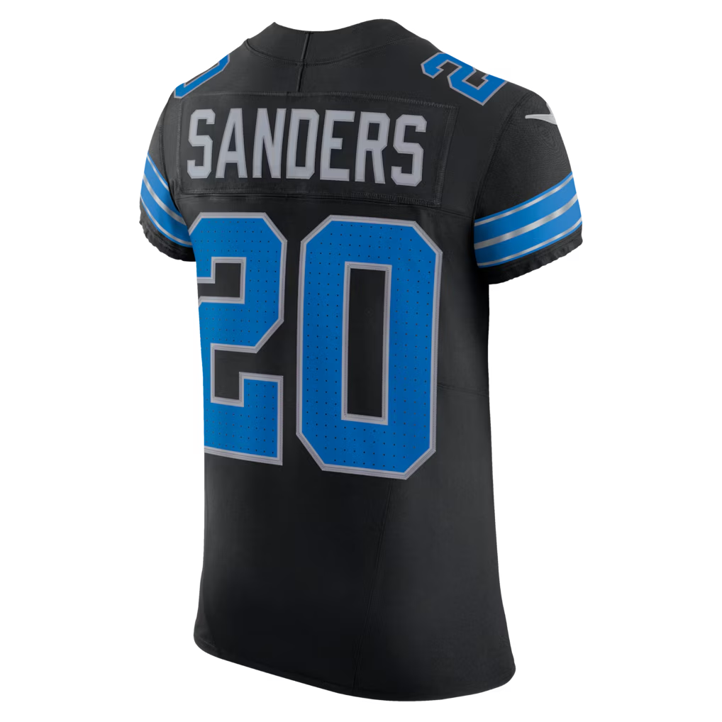 Jdoa D.Lions #20 Barry Sanders Black Alternate Vapor F.U.S.E. Elite Stitched Jerseys