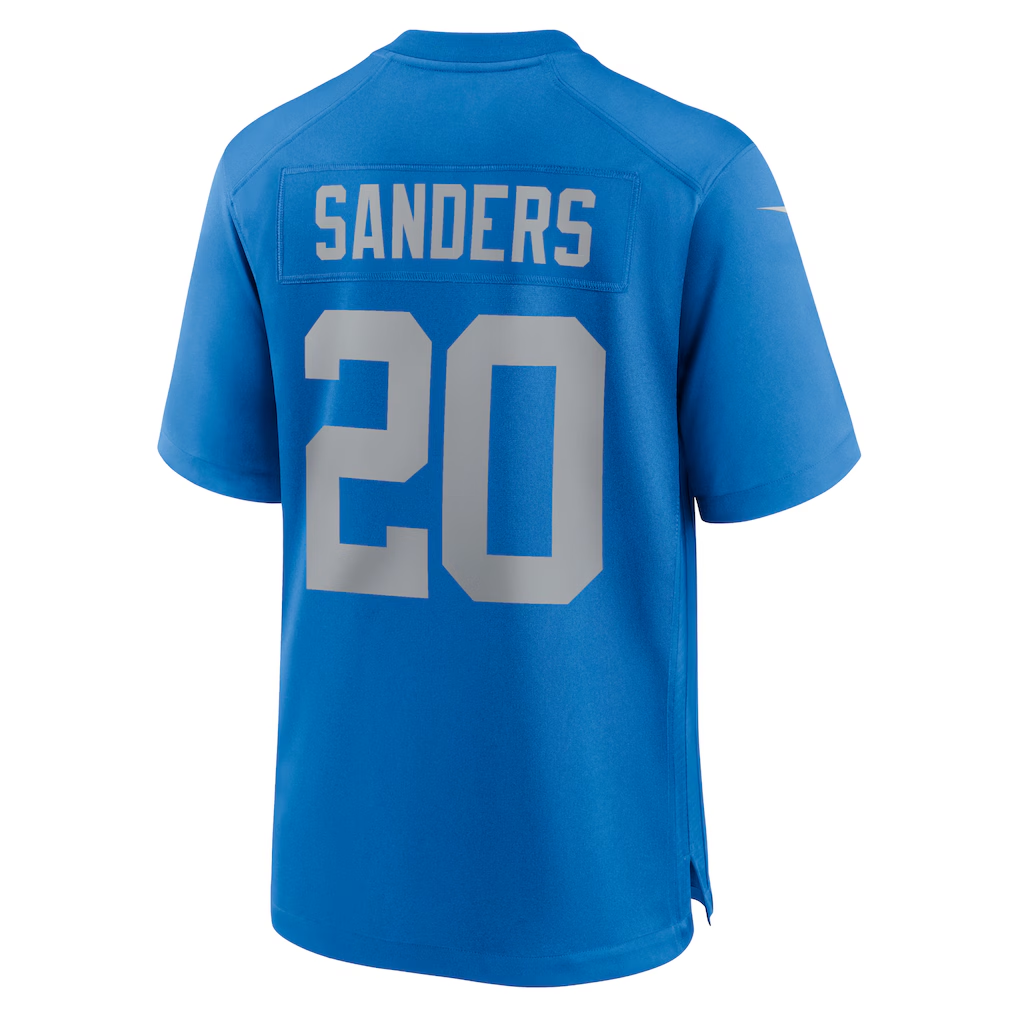 Jdoa D.Lions #20 Barry Sanders Blue Alternate Game Stitched Jerseys