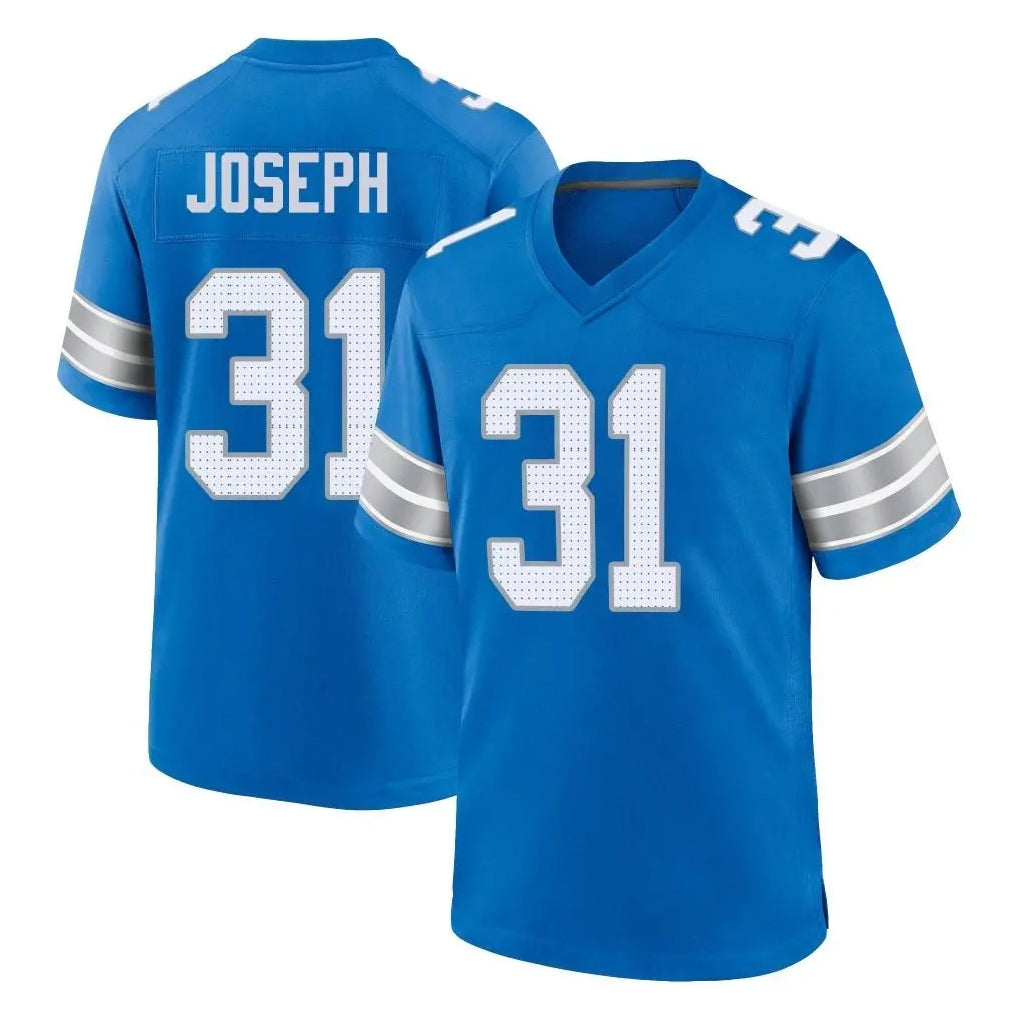Jdoa D.Lions #31 Kerby Joseph Player Blue Alternate Home Game Stitched Jerseys