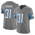 Jdoa D.Lions #31 Kerby Joseph Player Gray Vapor F.U.S.E. Limited Home Game Stitched Jerseys