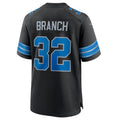 Jdoa D.Lions #32 Brian Branch Black 2nd Alternate Game Jersey American Stitched Jerseys