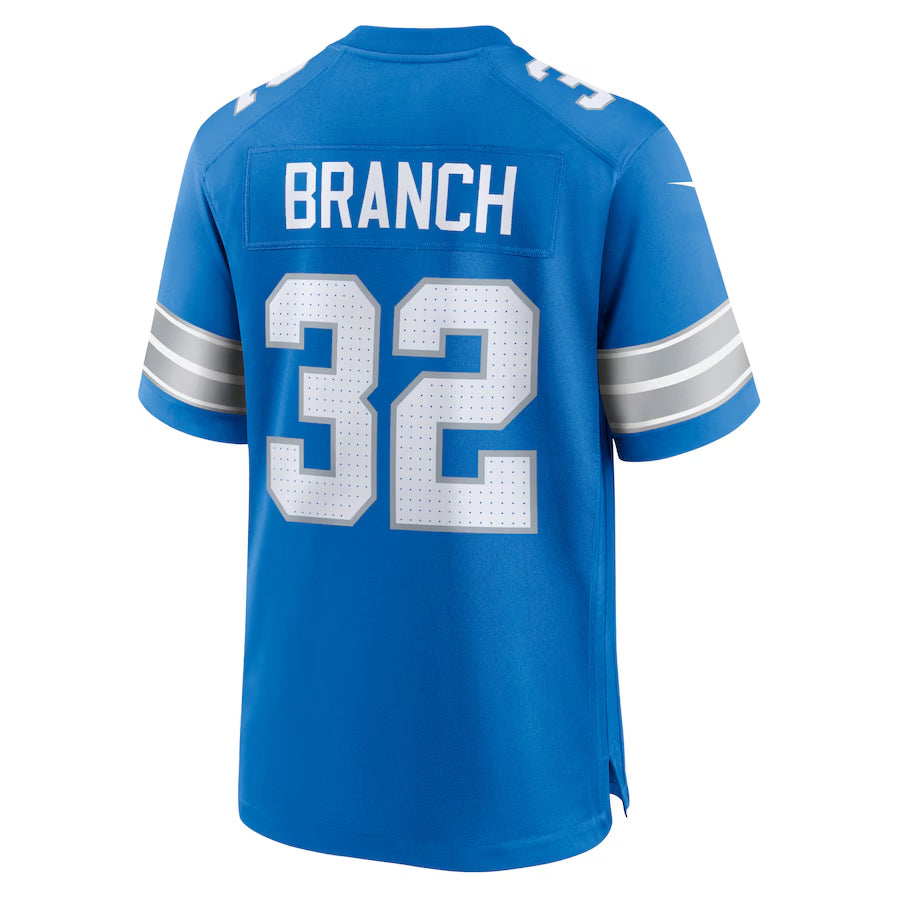 Jdoa D.Lions #32 Brian Branch Player Blue Home Game Stitched Jerseys