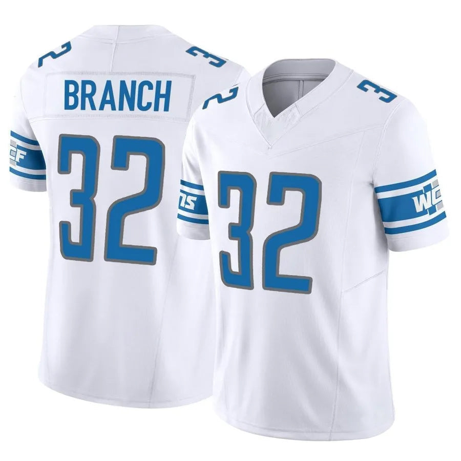 Jdoa D.Lions #32 Brian Branch Player White Vapor F.U.S.E. Limited Game Stitched Jerseys