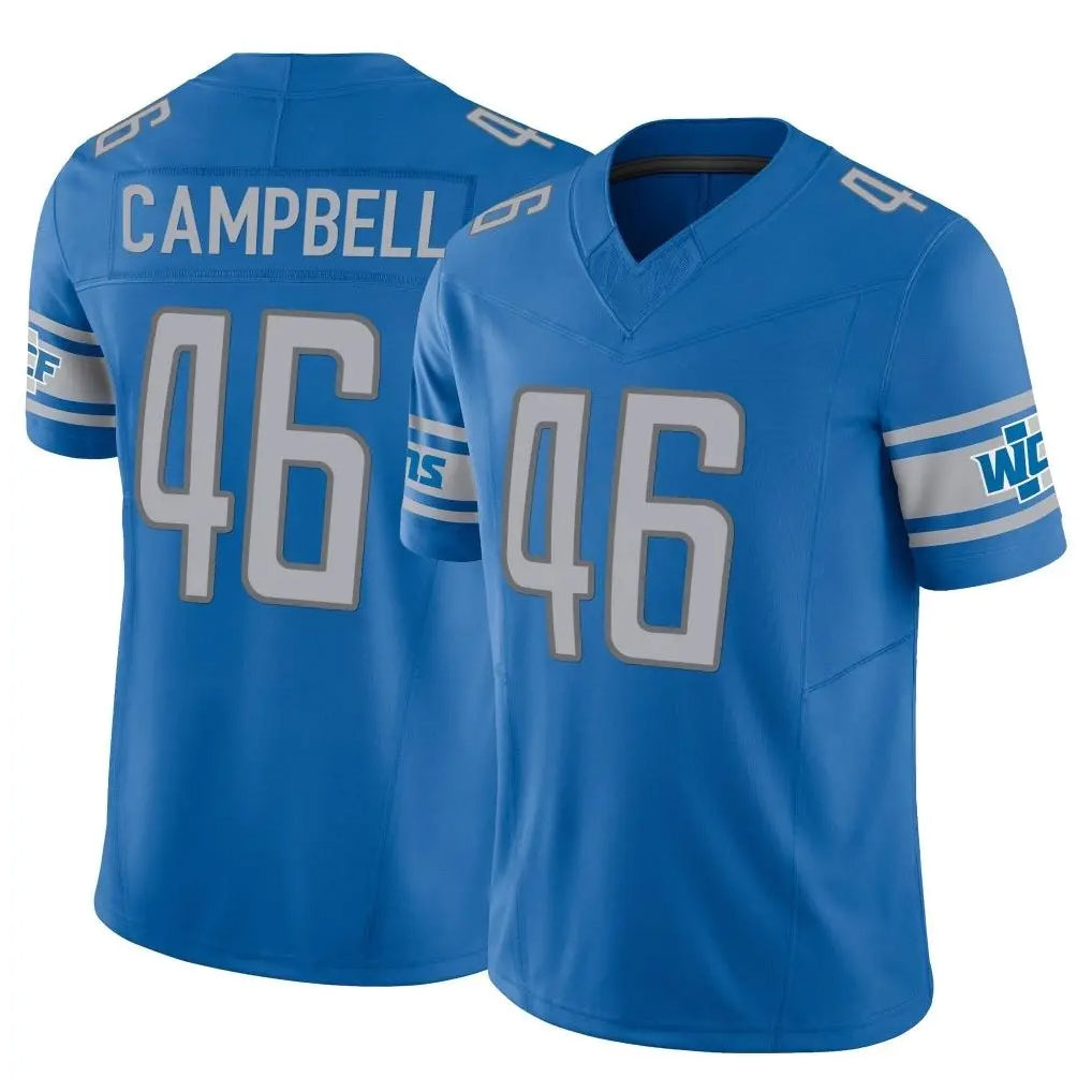 Jdoa D.Lions #46 Jack Campbell Player Blue Vapor F.U.S.E. Limited Home Game Stitched Jerseys