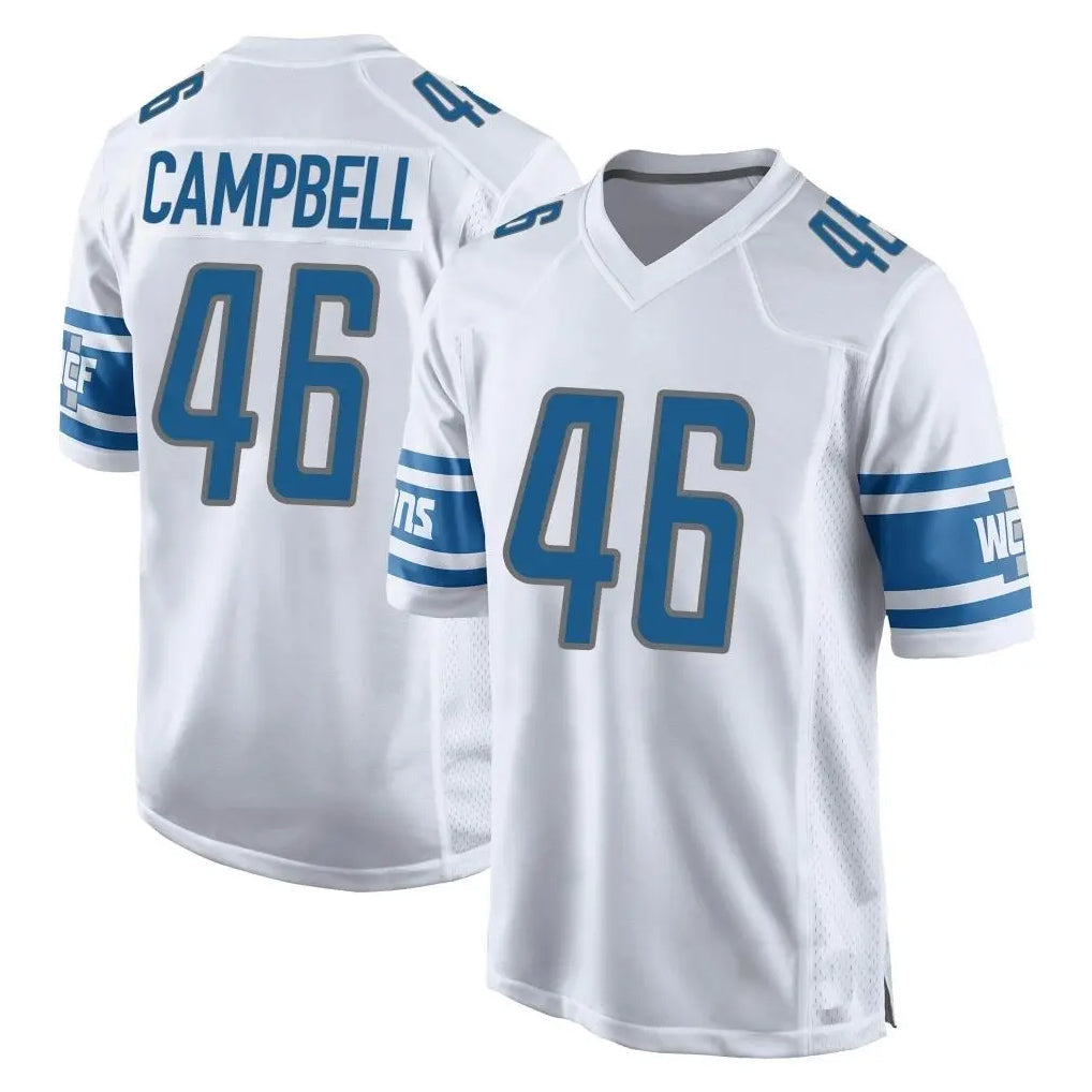 Jdoa D.Lions #46 Jack Campbell Player White Home Game Stitched Jerseys
