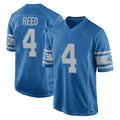 Jdoa D.Lions #4 D.J. Reed Player Blue Vapor Untouchable Throwback Game Stitched Jerseys