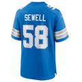 Jdoa D.Lions #58 Penei Sewell Blue Game Jersey American Stitched Jerseys