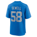 Jdoa D.Lions #58 Penei Sewell Player Blue Alternate Game Stitched Jerseys
