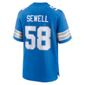 Jdoa D.Lions #58 Penei Sewell Player Blue Home Game Stitched Jerseys