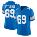 Jdoa D.Lions #69 Tate Ratledge Player Blue Limited Vapor F.U.S.E. Alternate Home Game Stitched Jerseys