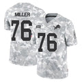 Jdoa D.Lions #76 Blake Miller Player Arctic Camo Salute To Service Limited Stitched Jerseys
