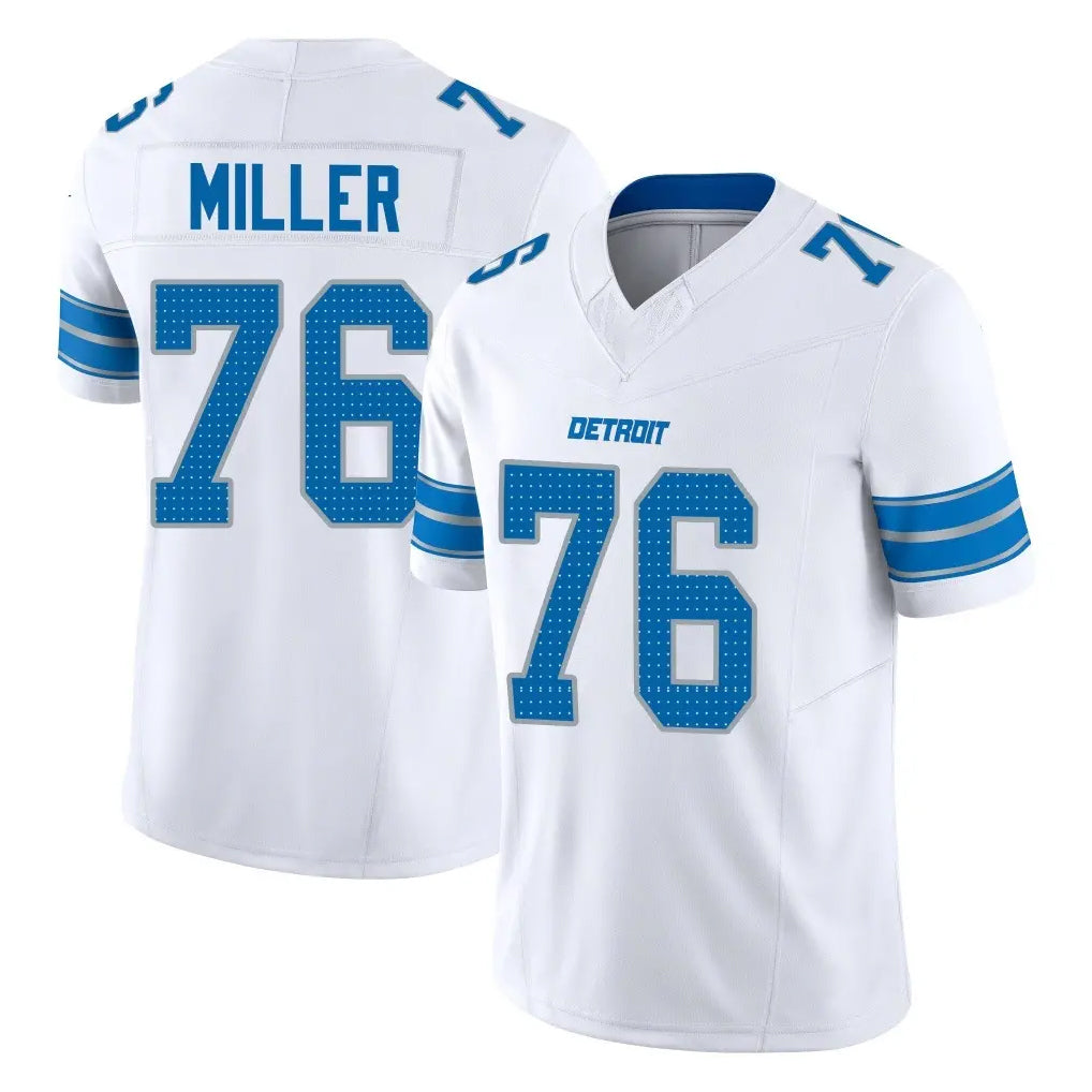 Jdoa D.Lions #76 Blake Miller Player White Limited Vapor F.U.S.E. Alternate Home Game Stitched Jerseys