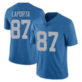 Jdoa D.Lions #87 Sam LaPorta Player Blue Limited Throwback Vapor Untouchable Stitched Jerseys