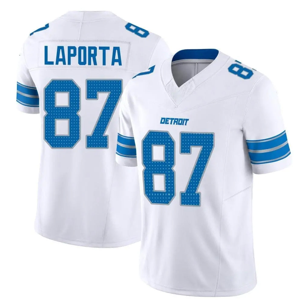 Jdoa D.Lions #87 Sam LaPorta Player White Limited Vapor F.U.S.E. Alternate Home Game Stitched Jerseys
