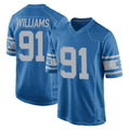 Jdoa D.Lions #91 Tyleik Williams Player Blue Vapor Untouchable Throwback Game Stitched Jerseys