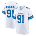 Jdoa D.Lions #91 Tyleik Williams Player White Alternate Home Game Stitched Jerseys