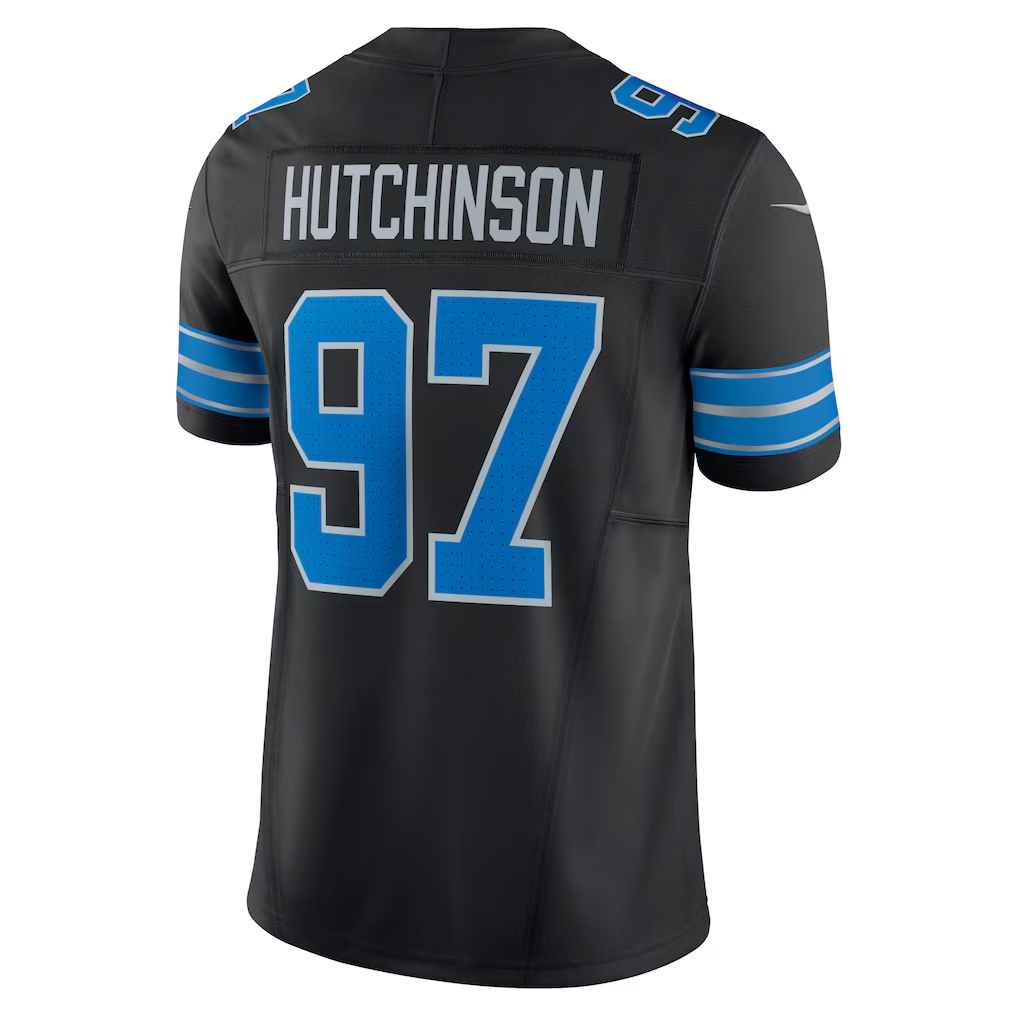 Jdoa D.Lions #97 Aidan Hutchinson Black 2nd Alternate Vapor F.U.S.E. Limited Stitched Jerseys