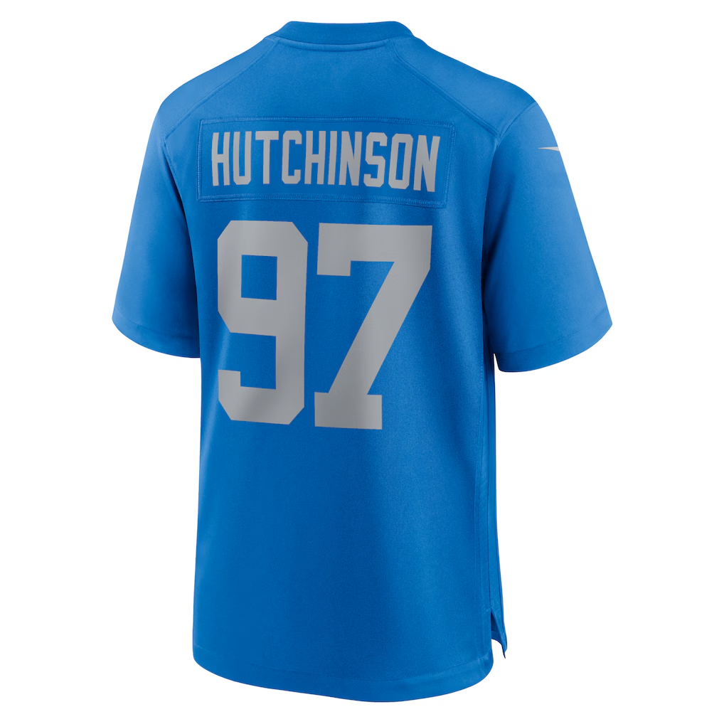Jdoa D.Lions #97 Aidan Hutchinson Blue Alternate Game Stitched Jerseys