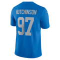 Jdoa D.Lions #97 Aidan Hutchinson Blue Vapor F.U.S.E. Alternate Limited Stitched Jerseys