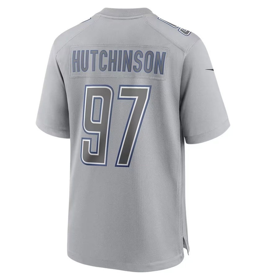 Jdoa D.Lions #97 Aidan Hutchinson Player Grey Atmosphere Fashion Stitched Jerseys