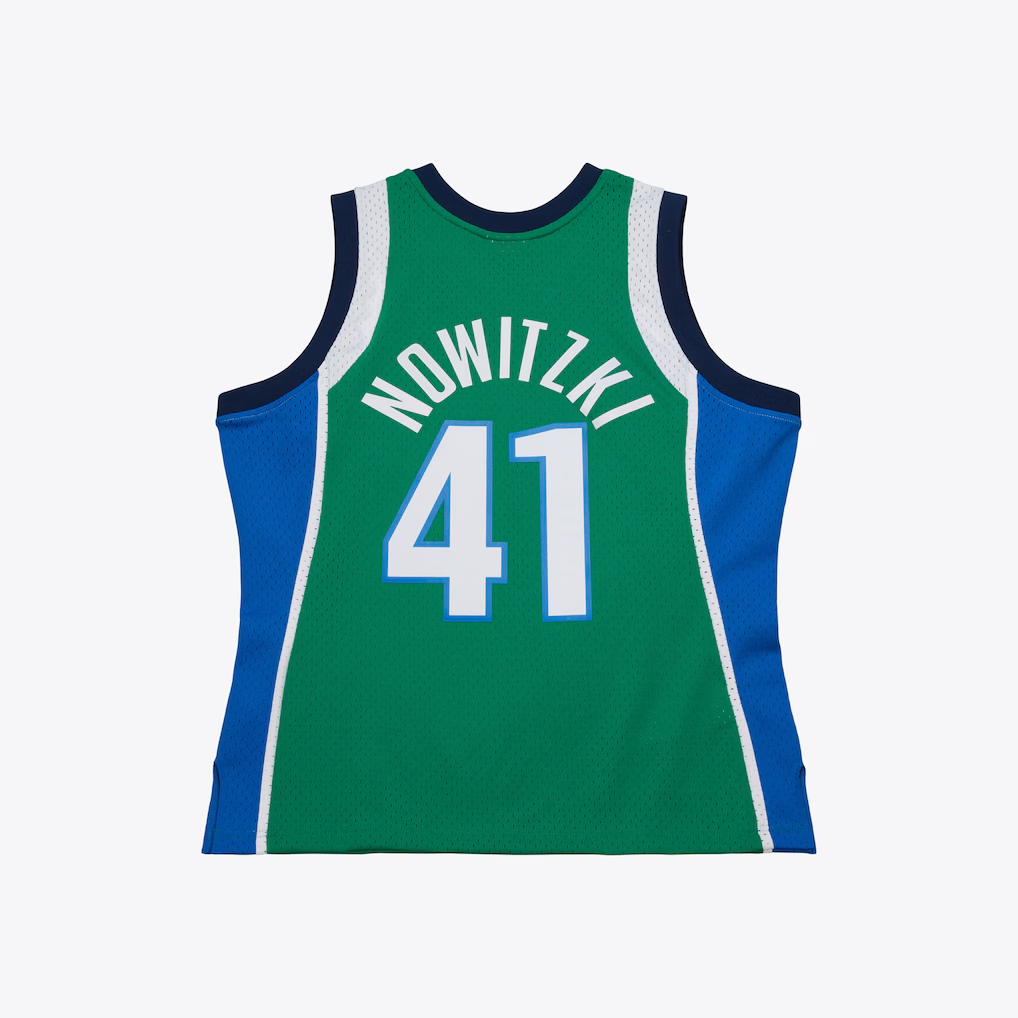 Xdoa D.Mavericks #41Dirk Nowitzki Mitchell & Ness Swingman Stitched Jerseys 2004