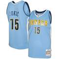Xdoa D.Nuggets #15 Nikola Jokic Mitchell & Ness Light Blue 2016-17 Swingman Jerseys