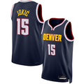 Xdoa D.Nuggets #15 Nikola Jokic Navy Swingman Jerseys - Icon Edition