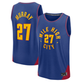 Xdoa D.Nuggets #27 Jamal Murray Blue Fast Break Replica Player Jerseys - Statement Edition