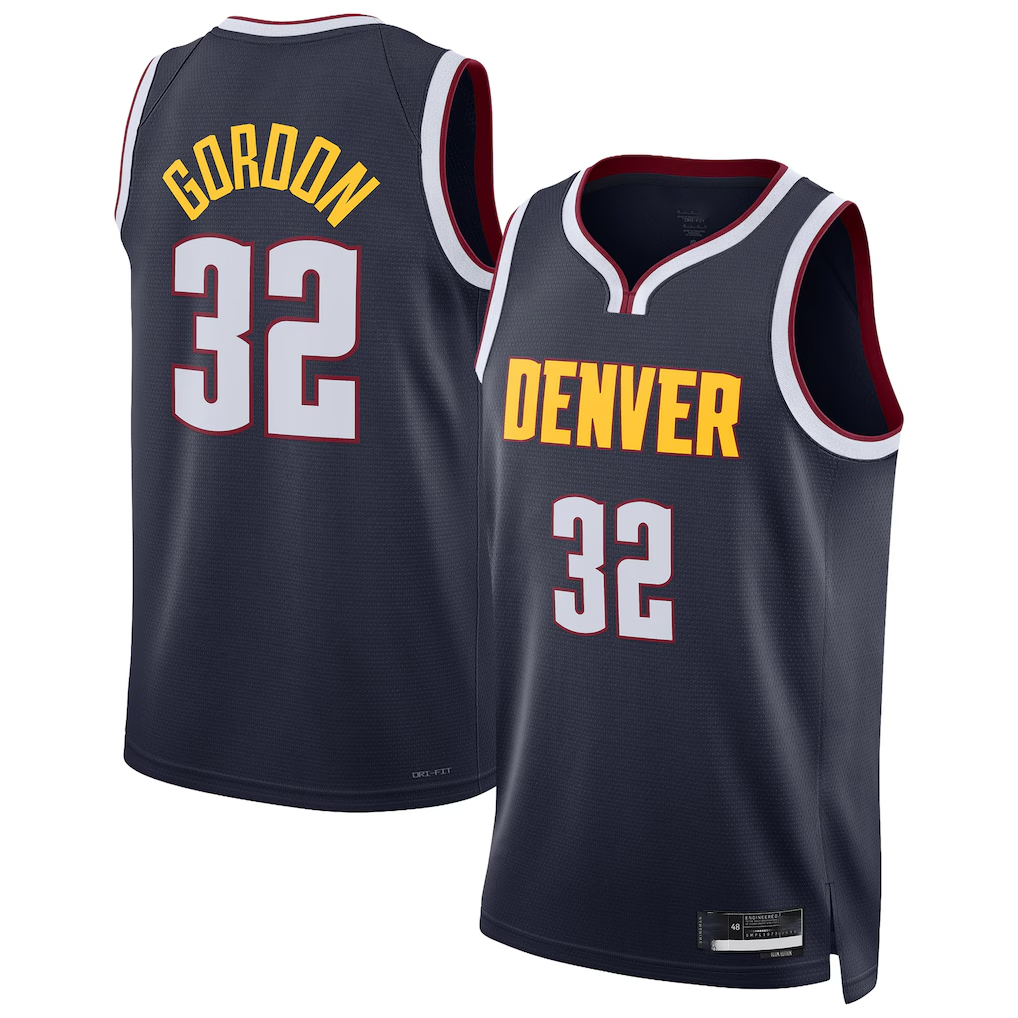 Xdoa D.Nuggets #32 Aaron Gordon Navy Swingman Jerseys - Icon Edition