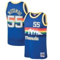 Xdoa D.Nuggets #55 Dikembe Mutombo Mitchell & Ness Blue 199192 Hardwood Classics Swingman Jerseys