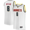 Xdoa D.Nuggets #8 Peyton Watson White Fast Break Player Jerseys - Association Edition