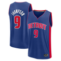 Xdoa D.Pistons #9 Ausar Thompson  Blue Fast Break Jerseys - Icon Edition