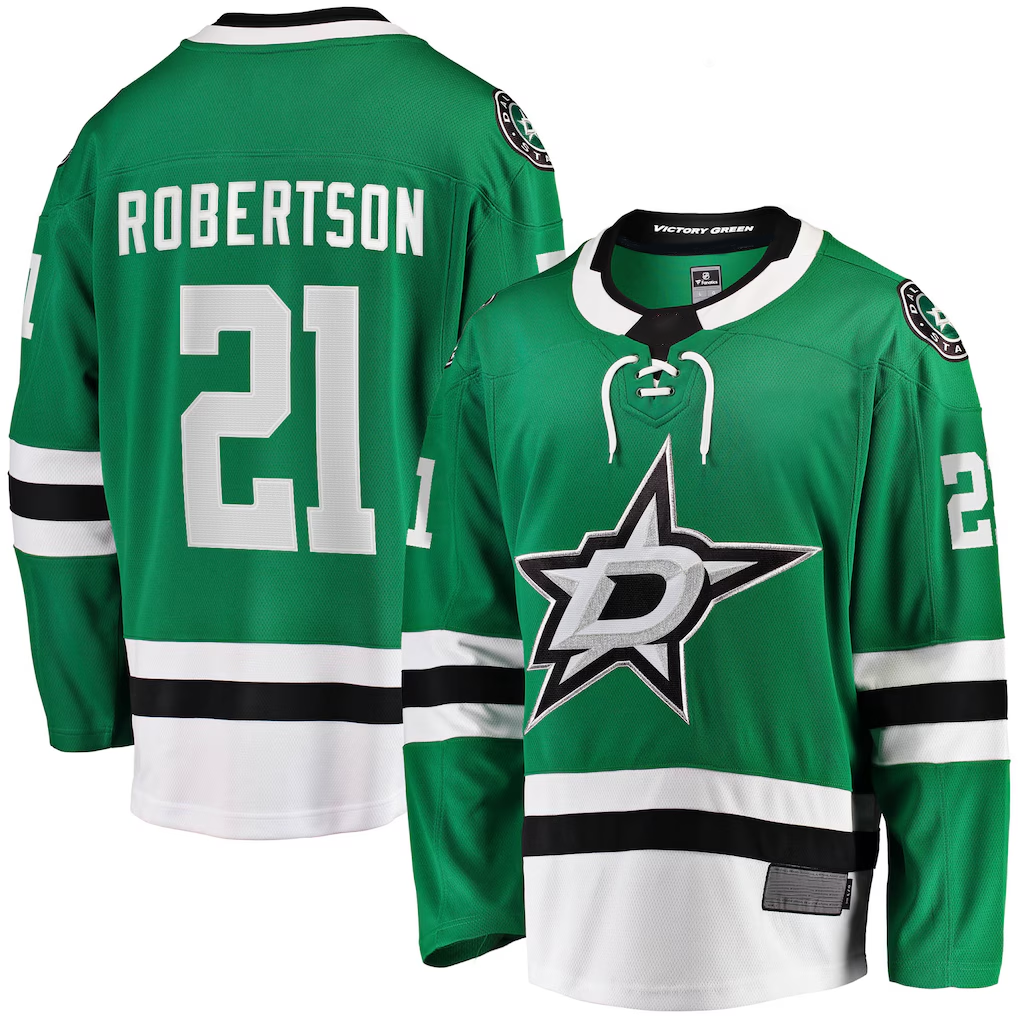 Jdoa D.Stars #21 Jason Robertson Kelly Green Home Breakaway Replica Jerseys